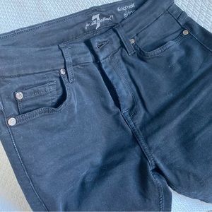 7 For All Mankind The High Waist Skinny black Jean